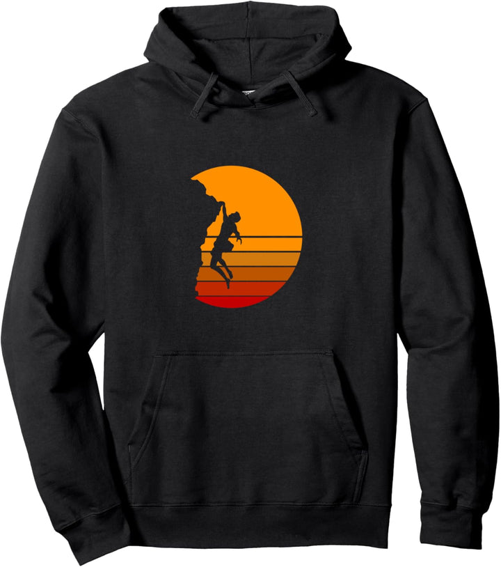 Vintage Wandern Bergsteigen - Retro Bergsteiger Klettern Pullover Hoodie