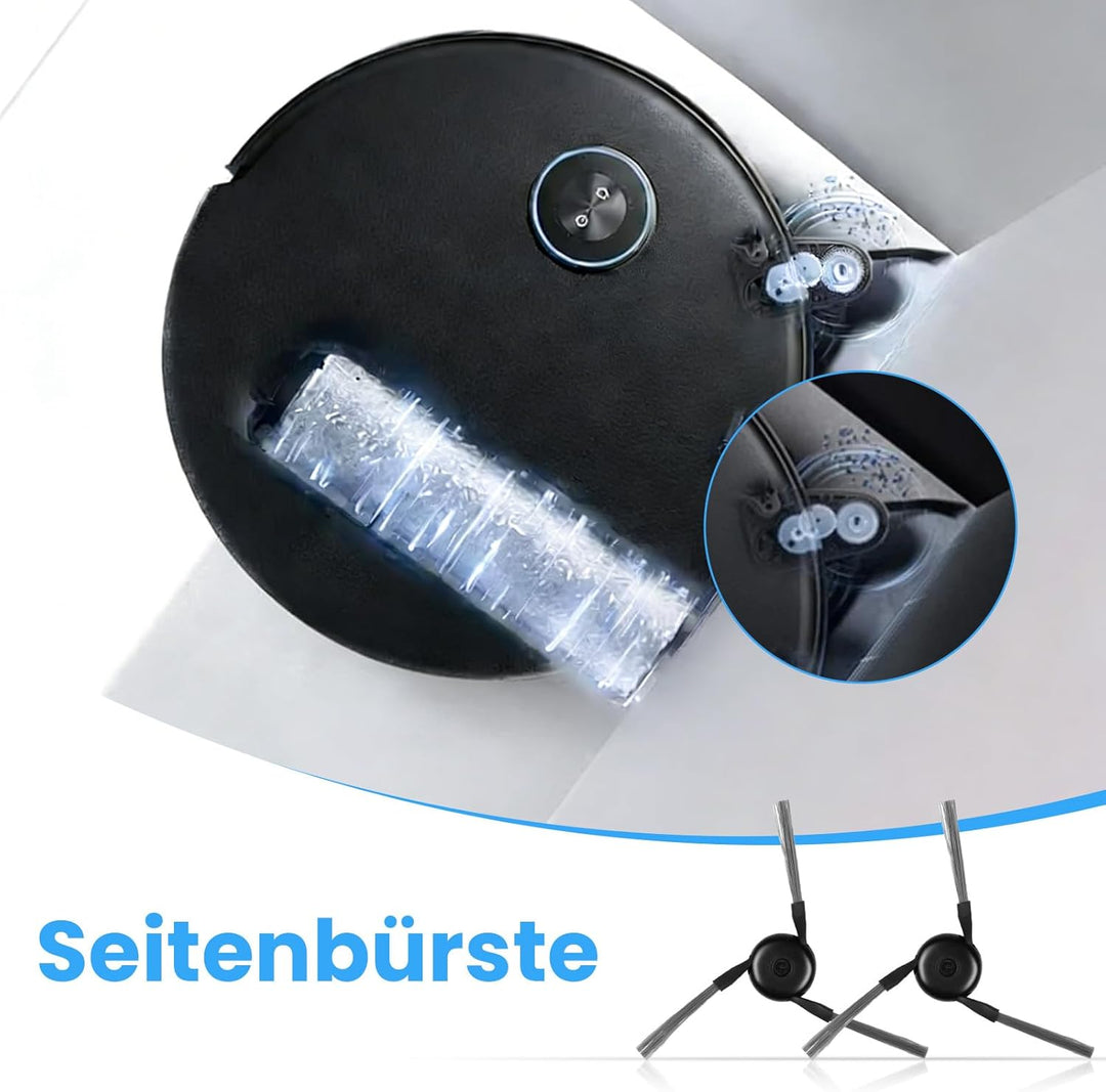 22 Stück Zubehör Set für Mova Z60 Ultra Roller Complete Saugroboter, Ersatzteile mit 2 Hauptbürste,