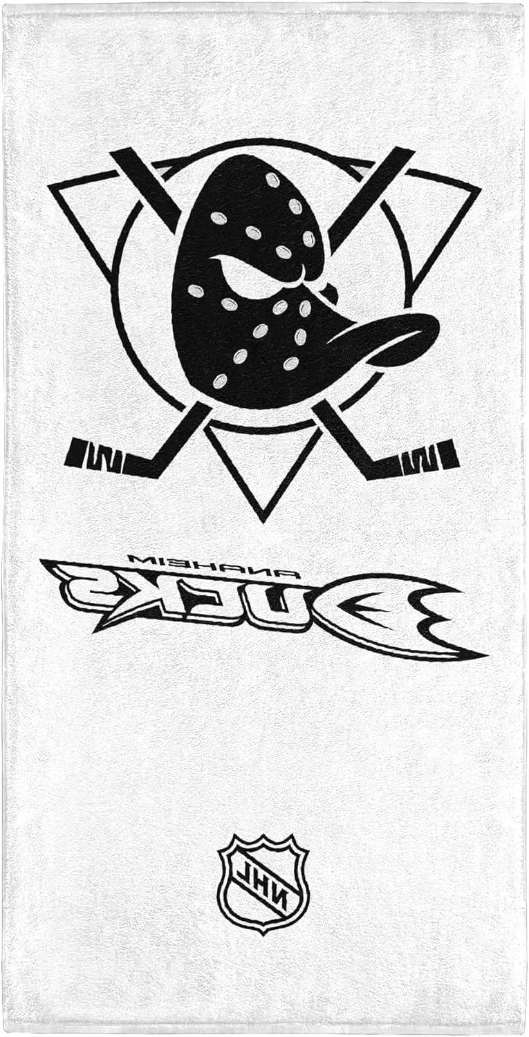 Anaheim Mighty Ducks NHL Duschtuch Handtuch Badetuch in 70 x 140 cm, 100 % Baumwolle