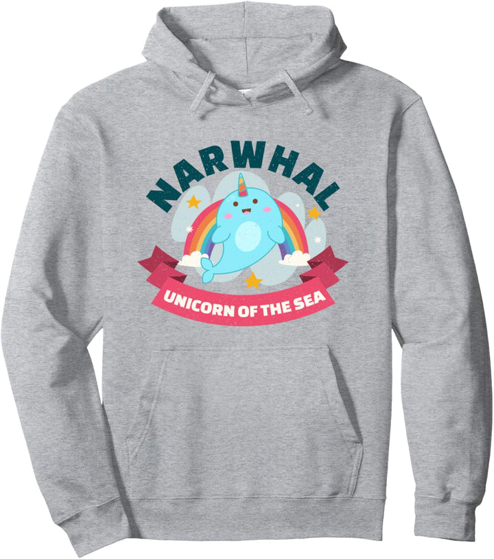 Lustiger Narwal Einhorn des Meeres Niedliches verzaubertes T Pullover Hoodie