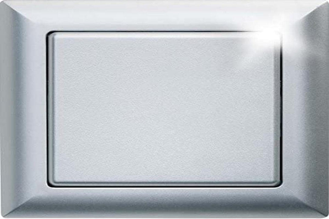 Eltako Funktaster, Batterie-und leitungslos mit Wippe/Doppelwippe, 1 Stück, Aluminium, FT55-AL