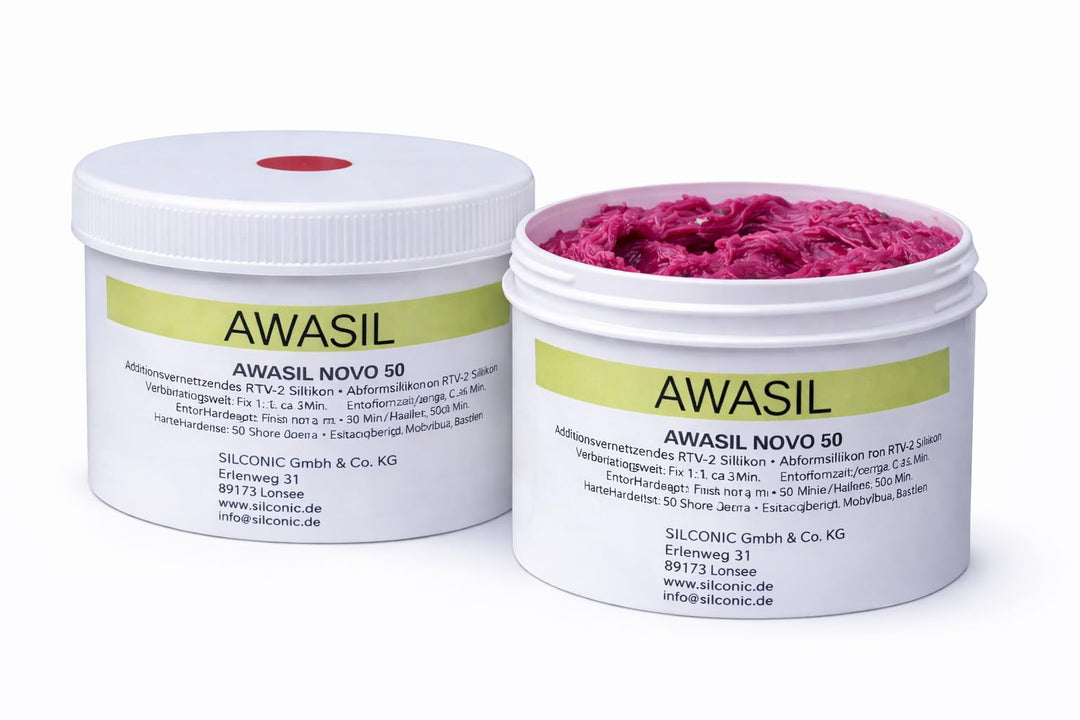 AWASIL NOVO 50 Silikon Kautschuk knetbare Abformmasse 50 Shore A 1 kg