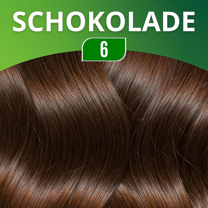 Herbal Time Henna Natürliches Farbcreme Für Haare Braun Schokolade No 6 | Graue Haarabdeckung | Brau