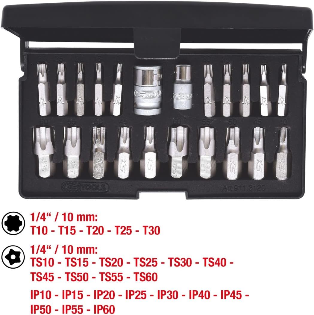 KS Tools 911.3120 TX plus Steckschlüssel-Satz 22-tlg., 10.2 cm