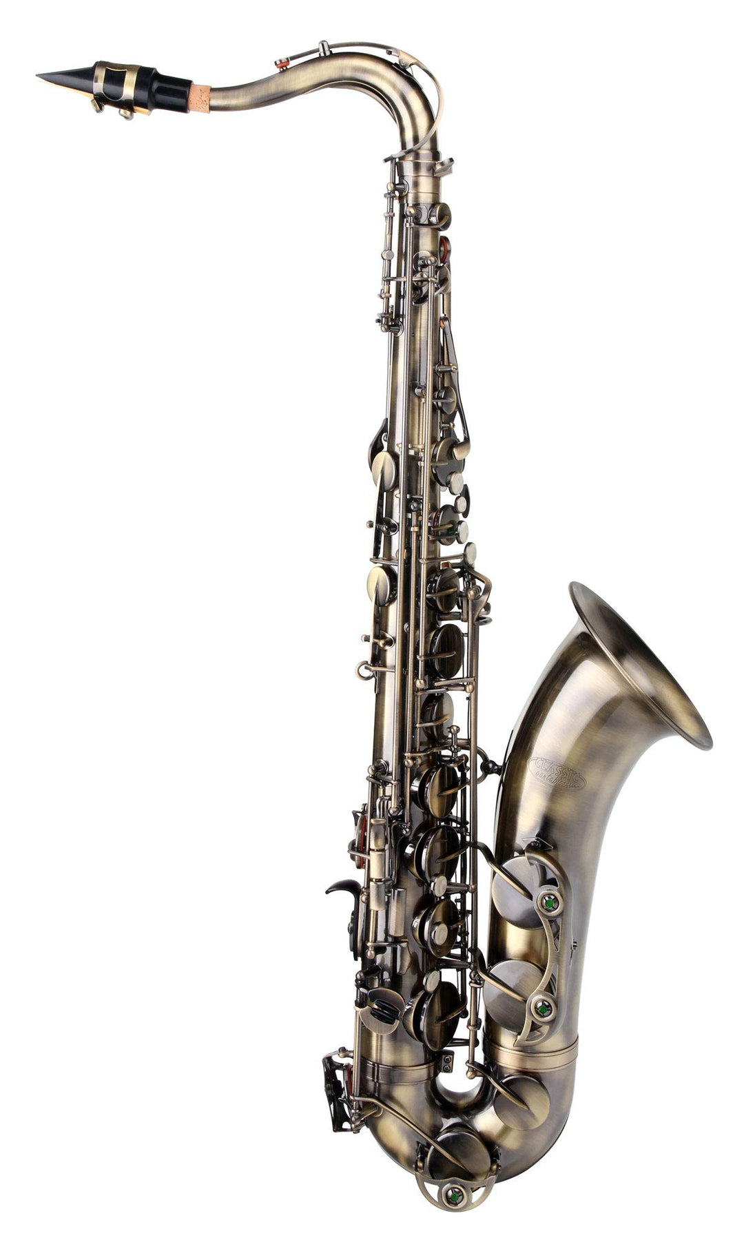 Classic Cantabile Winds TS-450 Antique Yellow Tenorsaxophon (Messing, Vintage Lackierung, Hoch-Fis-K