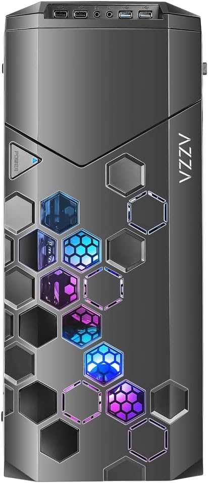 Azza Storm 6000B ARGB, Tower-Gehäuse,schwarz, Tempered Glass