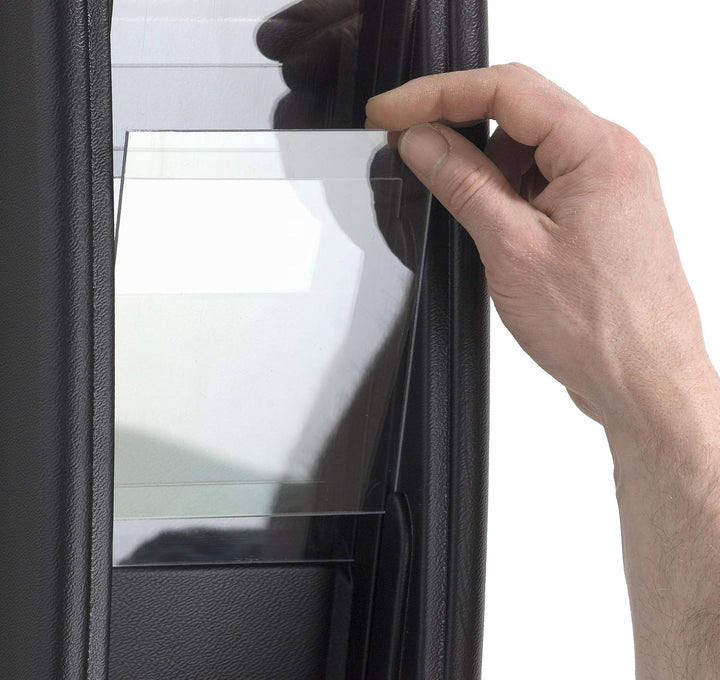 Fast Paper Quick Fit Prospekt-Wandhalter (5 x 1/3 A4 Fächer, B 18 x T 9,5 x 65 cm), schwarz