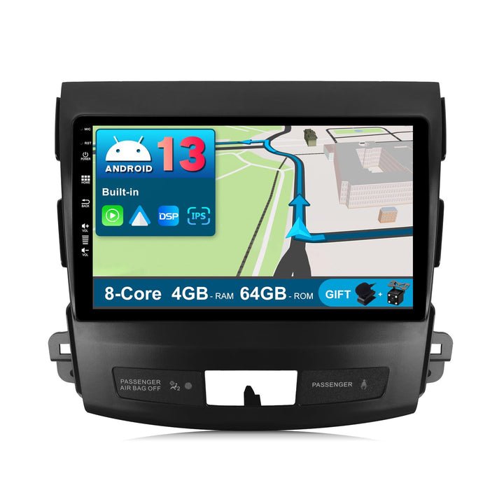JOYX Android 12 Autoradio Passt für Mitsubishi Outlander (2008-2015) - [4G+64G] - Eingebaut DSP/Carp