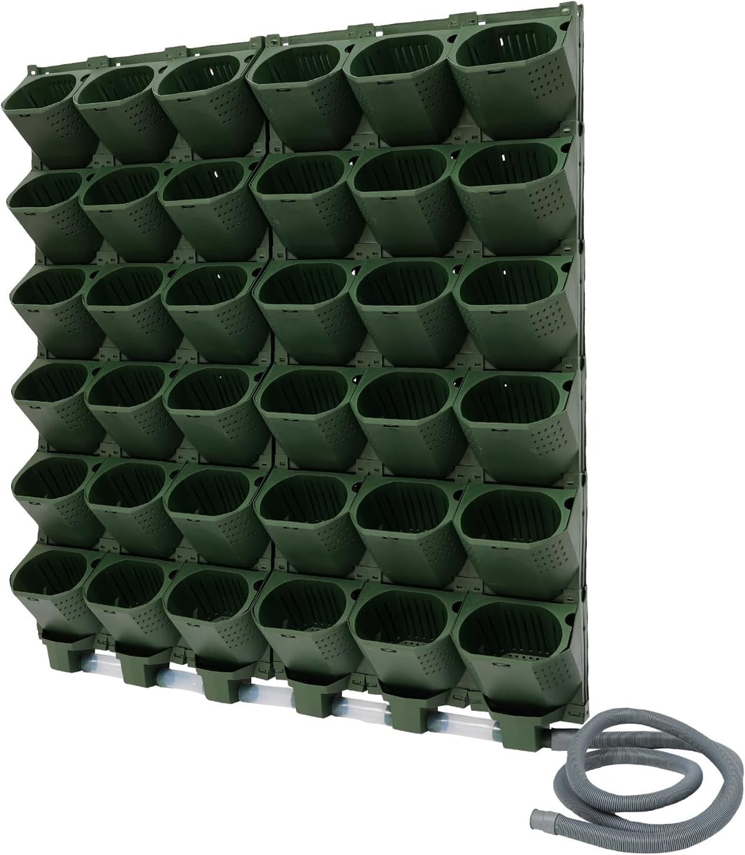 Selbstbewässernder Wandblumentopf, Vertikal Wand Pflanzset Garten Set mit Bewässerung Timer 36 Topf