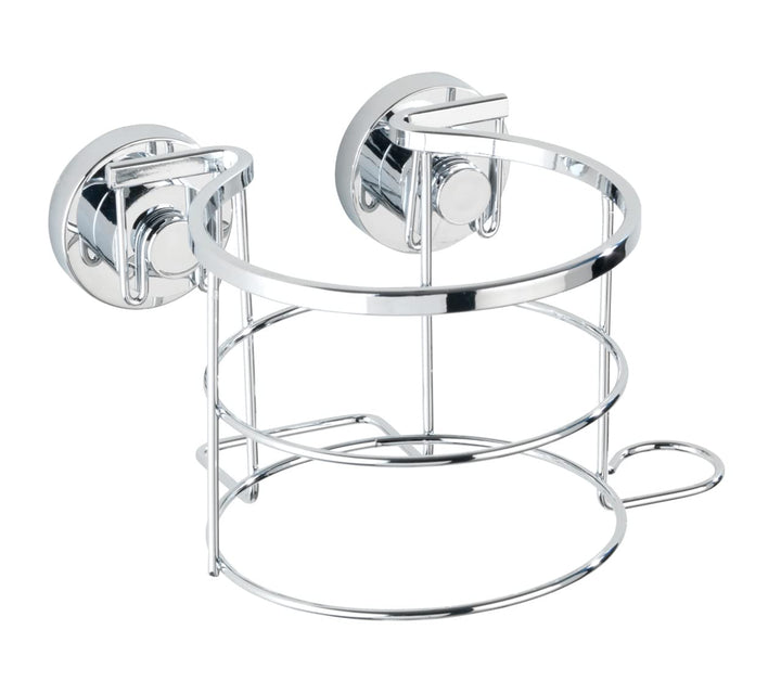 WENKO 17798100 Power-Loc Haartrocknerhalter Bovino - Befestigen ohne Bohren, Easy Hang On, Edelstahl