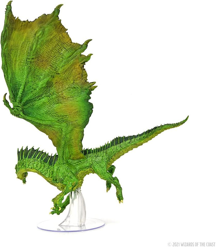 WizKids D&amp;D Icons of The Realms: Adult Green Dragon Figur | DnD Miniaturen Grün für Erwachsene, Grün