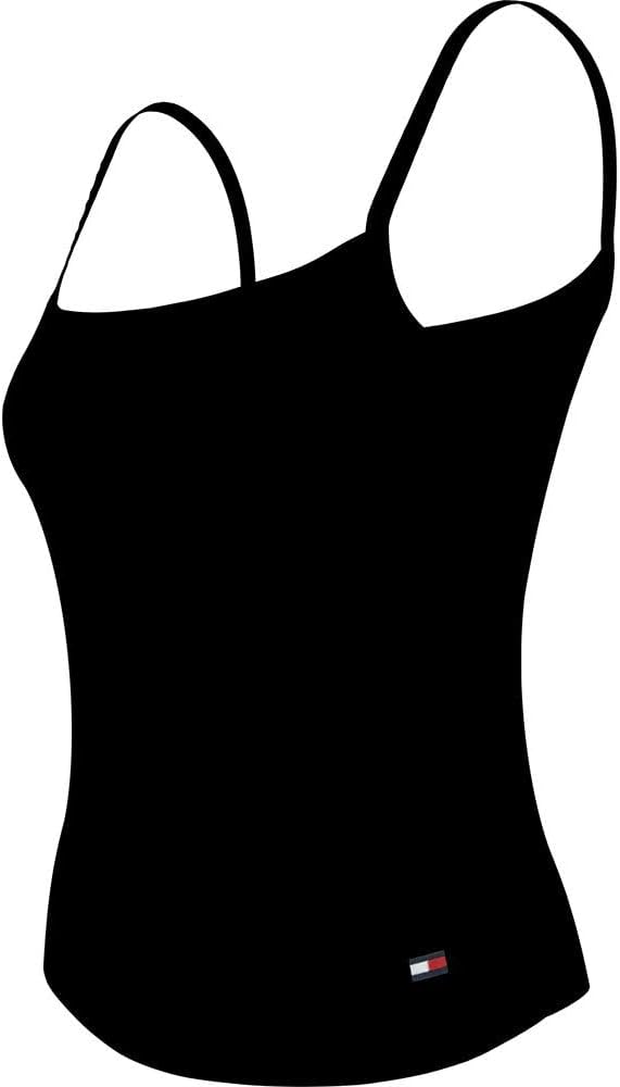 Tommy Hilfiger Damen 2er Pack Tops Stretch S Schwarz (Black/Misty Blush), S Schwarz (Black/Misty Blu