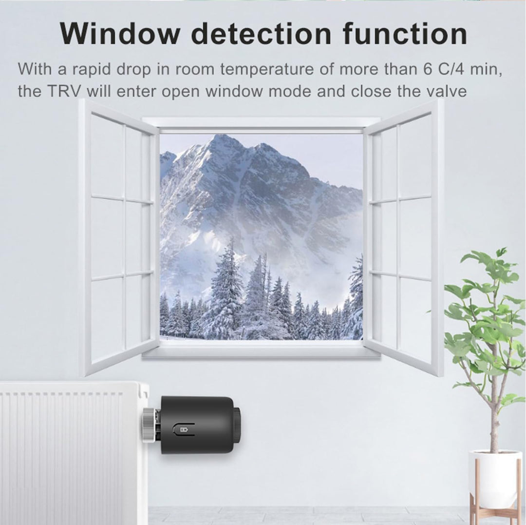 SENCKIT Smart Thermostat Heizkörperventil Programmierbares Thermostatventil, Zigbee Thermostat zur T