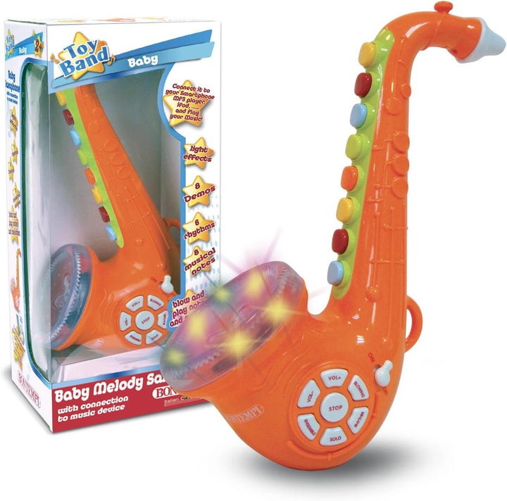 Bontempi 36 3925 Baby Melody Saxophone, Mehrfarbig, 9.5 x 16 x 32 cm