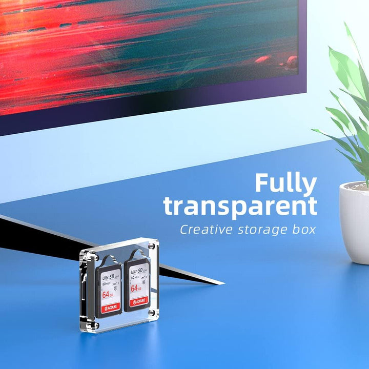 Magnetic Closure Switch Game Card Case and Micro SD TF Card Memory Card Storage Box Holder, Storage