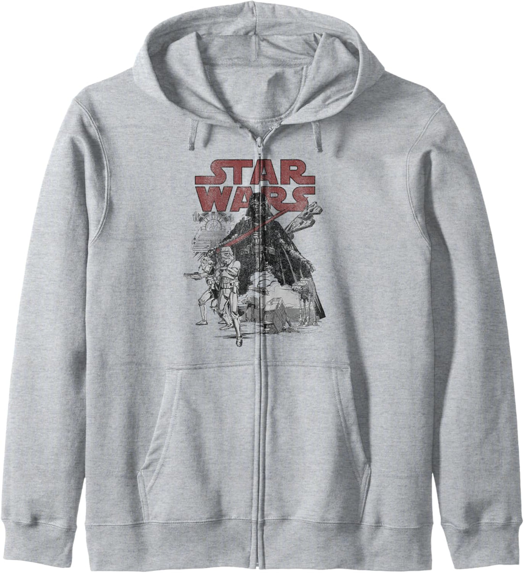 Star Wars Darth Vader Sketched Portrait Logo Kapuzenjacke