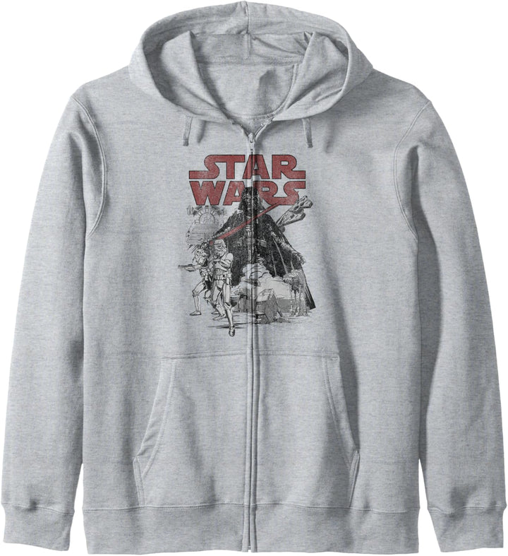 Star Wars Darth Vader Sketched Portrait Logo Kapuzenjacke