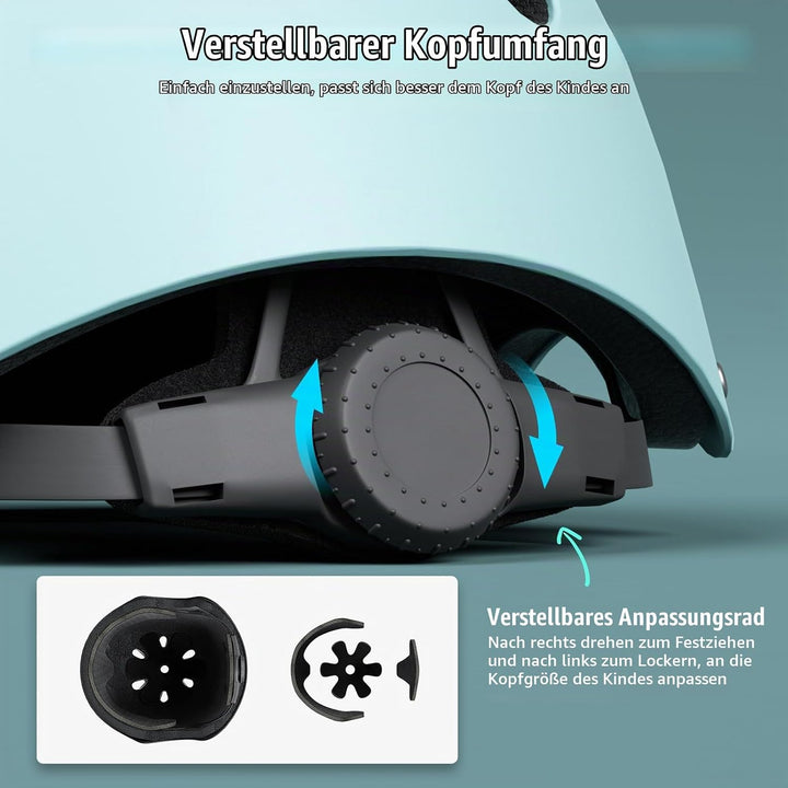 XJD Fahrradhelm für Kinder, Verstellbare Kinderhelm Skaterhelm Kinder Helm für Fahrrad Skateboard Sc