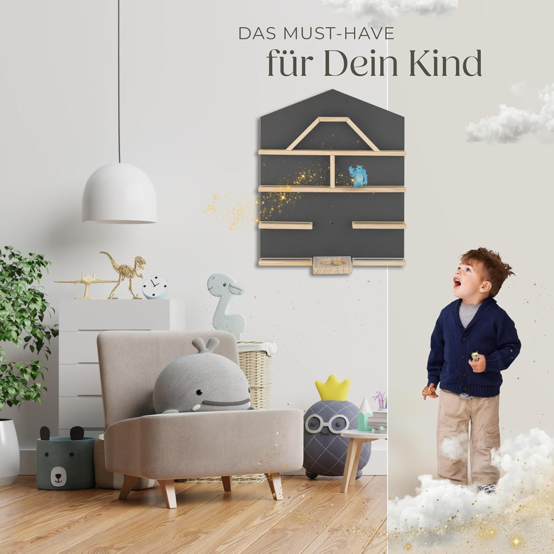 aufbewahrung wand kinderzimmer tectake® Holz Regal mit Magnetstreifen für Wand Montage, Wandregal für –  techstudio.ch