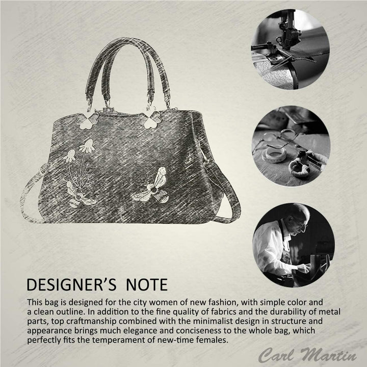 NICOLE&DORIS Handtaschen Damen Mode Schultertasche Geldbörse Retro Umhängetasche Frau Tote Stickerei