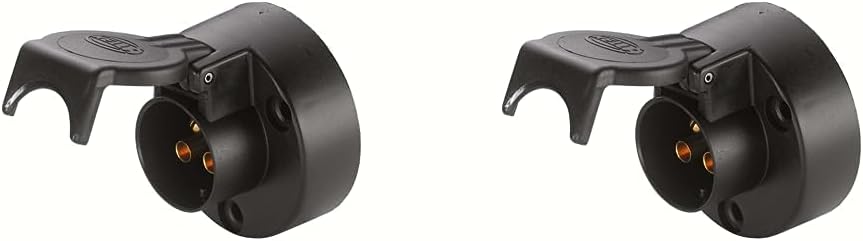 HELLA - Steckdose - 24V - 3-polig - Stecker: Schraubkontakt - schwarz - 8JB 001 933-031 (Packung mit