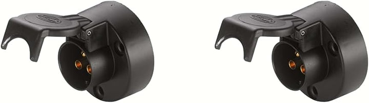 HELLA - Steckdose - 24V - 3-polig - Stecker: Schraubkontakt - schwarz - 8JB 001 933-031 (Packung mit