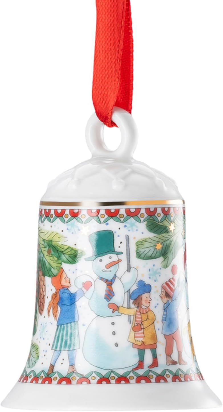Hutschenreuther Weihnachten Sammelkollektion 2025 Porzellanglocke Weihnachtsspiele Weihnachtsglocke,