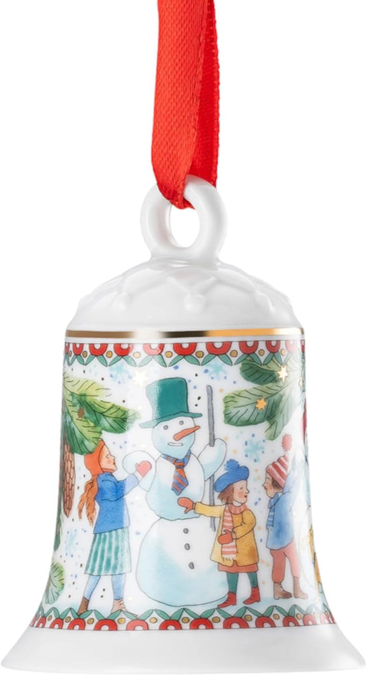 Hutschenreuther Weihnachten Sammelkollektion 2025 Porzellanglocke Weihnachtsspiele Weihnachtsglocke,