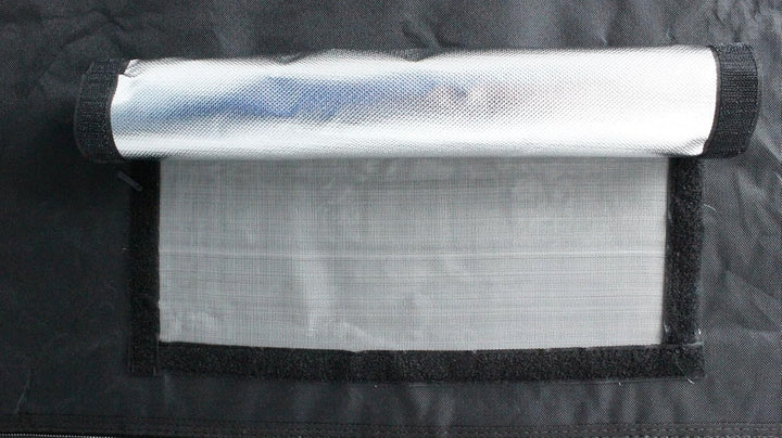 Growzelt 50x50x120 cm, Anbaubox für Pflanzenzucht, Pflanzenzelt Schwarz