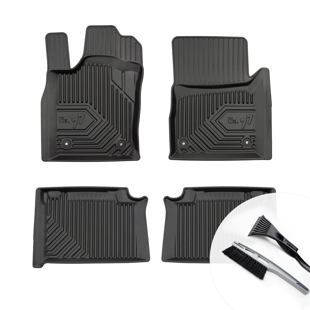 Gummimatten Auto Fussmatten mit Rand Gummi Automatten 4-teilig Set - passend für Jeep Grand Cherokee