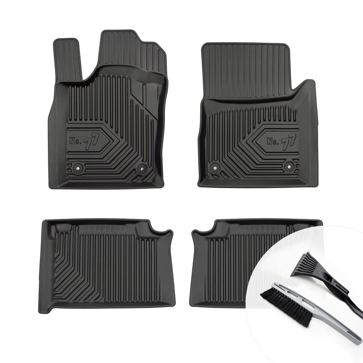 Gummimatten Auto Fussmatten mit Rand Gummi Automatten 4-teilig Set - passend für Jeep Grand Cherokee