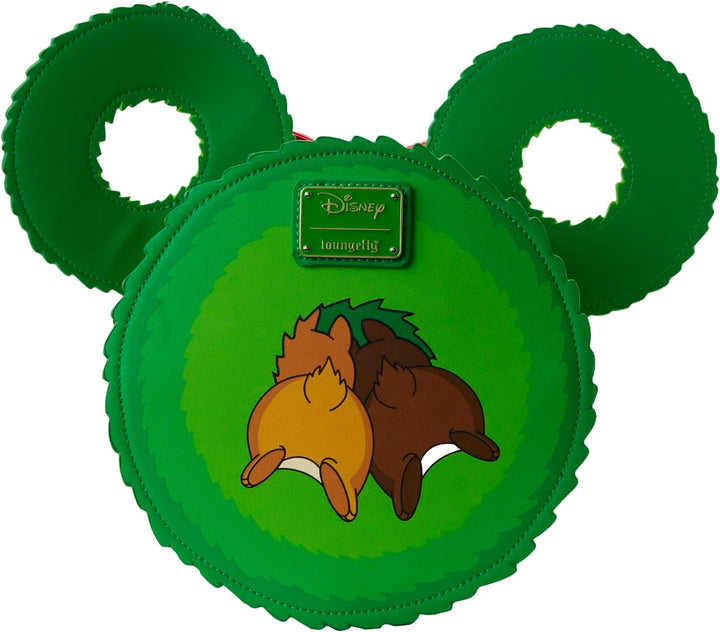 Loungefly Disney Chip n Dale Umhängetasche mit Kranz, Mehrfarbig Einheitsgrösse, Einheitsgr&#xF6;&#x