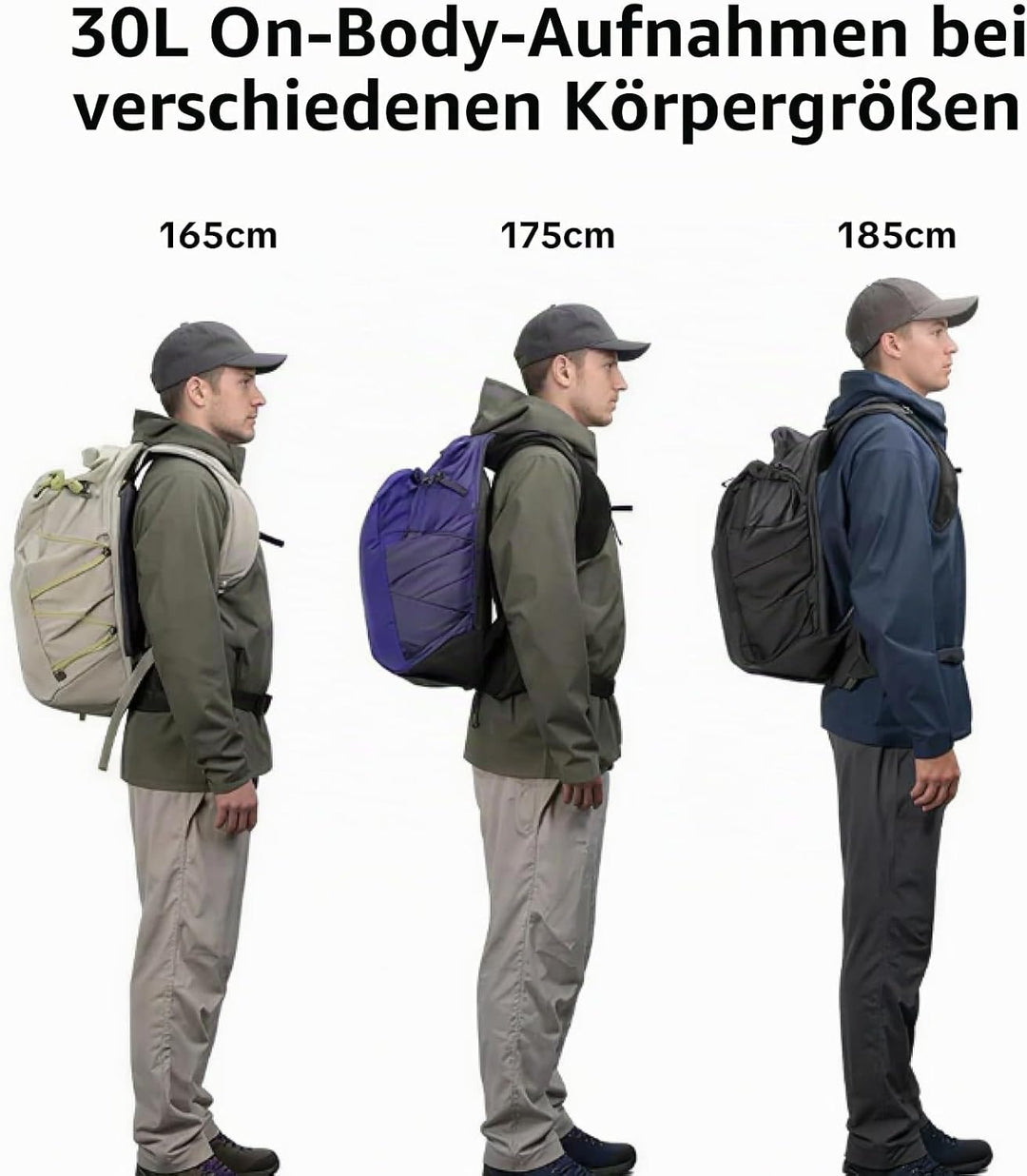PGYTECH OnePro Ultralight Kamerarucksack Erweiterbar 20L-40L Outdoor Reisen Lila 30L, Lila 30L