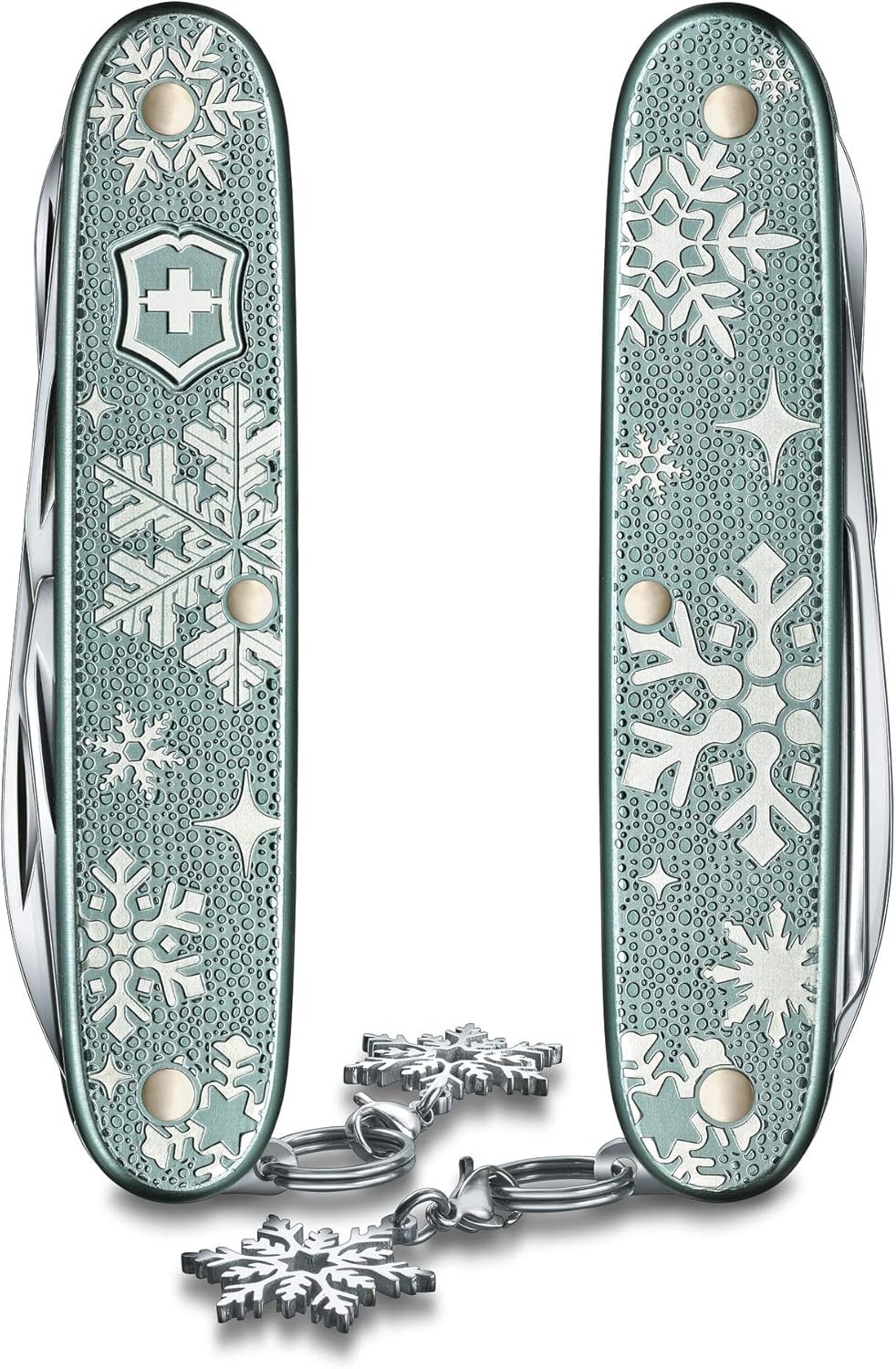 Victorinox Taschenmesser Pioneer X Winter Magic, 93mm, 2020 Special Edition, Blau-grau