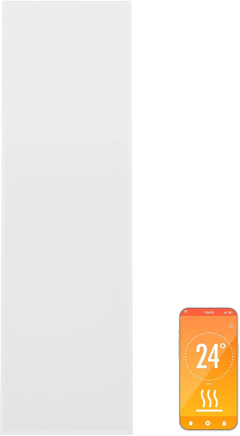 Klarstein Infrarotheizung mit Thermostat, 320W Elektroheizung, Smart Home Infrarotheizung zur Wandmo