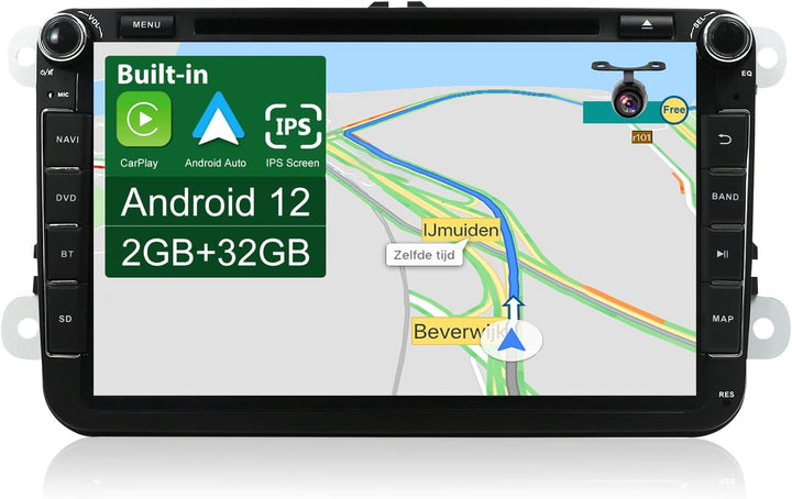 JOYX Autoradio Android 10 Passt für VW Passat/Golf/Skoda/Seat -【2G+32G】- Rückfahrkamera Canbus KOSTE
