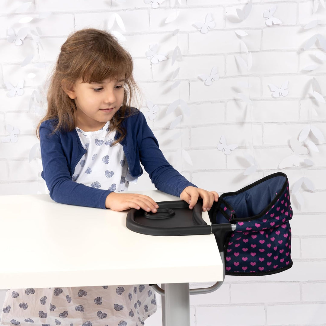 Bayer Design 65954AA Puppentischsitz, Sitz für Puppen mit intergiertem Tablett, für Puppen bis 46 cm
