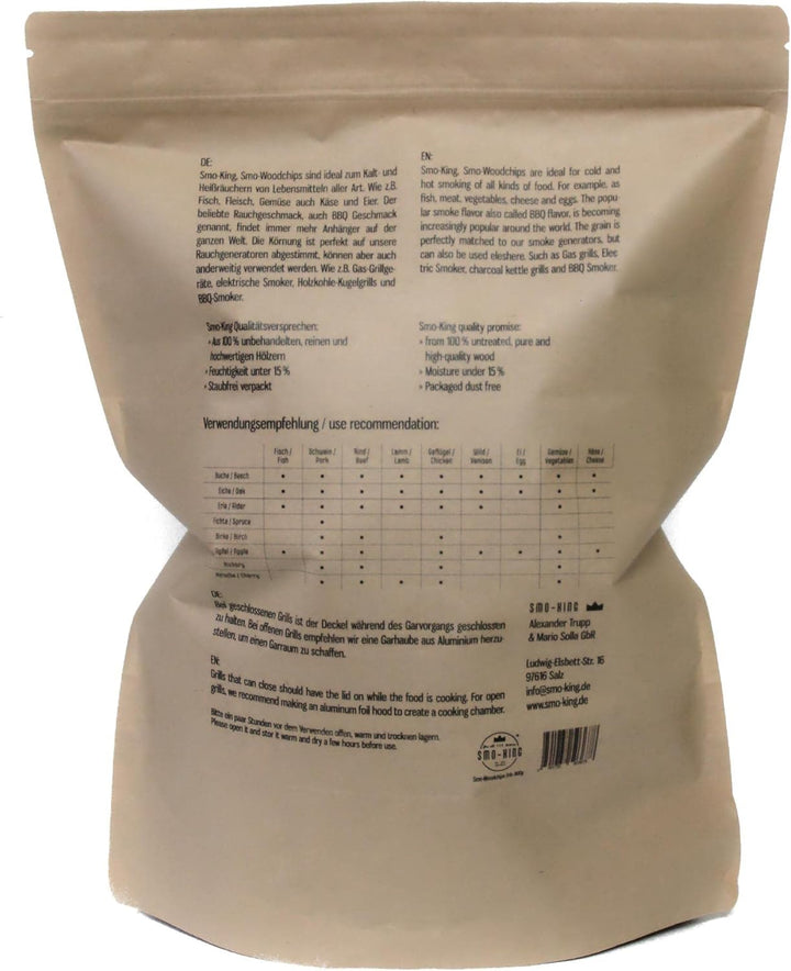 Smo-King Woodchips Erle 800 g