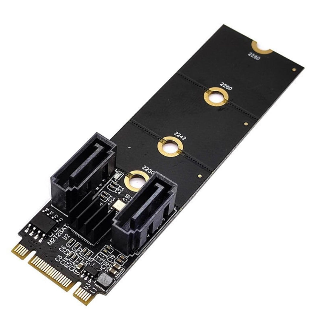 chenyang M.2 NGFF Key B+M auf SATA 3.0 6Gbit/s Adapterkonverter Festplattenerweiterungskarte JMB582