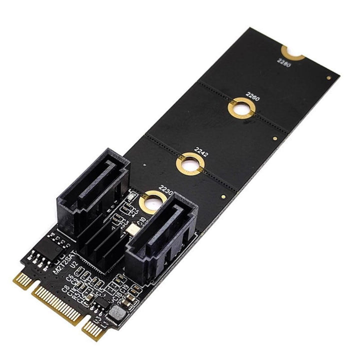 chenyang M.2 NGFF Key B+M auf SATA 3.0 6Gbit/s Adapterkonverter Festplattenerweiterungskarte JMB582