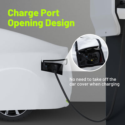 Favoto Autoabdeckung für Tesla Model 3 - Wasserdicht Model 3 Abdeckplane Wetterfest 6 Schichten PEVA