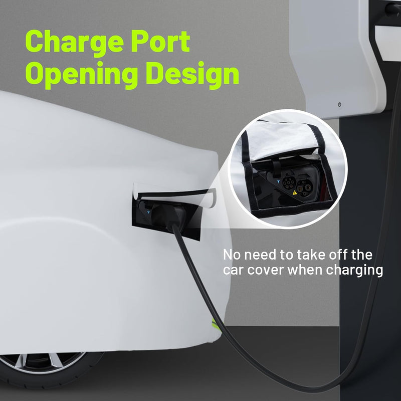 Favoto Autoabdeckung für Tesla Model 3 - Wasserdicht Model 3 Abdeckplane Wetterfest 6 Schichten PEVA
