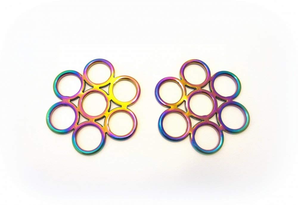 PS Pferdeartikel Regenbogenfarben - Gebissloser Zaum Flower - Multicolour Rainbow