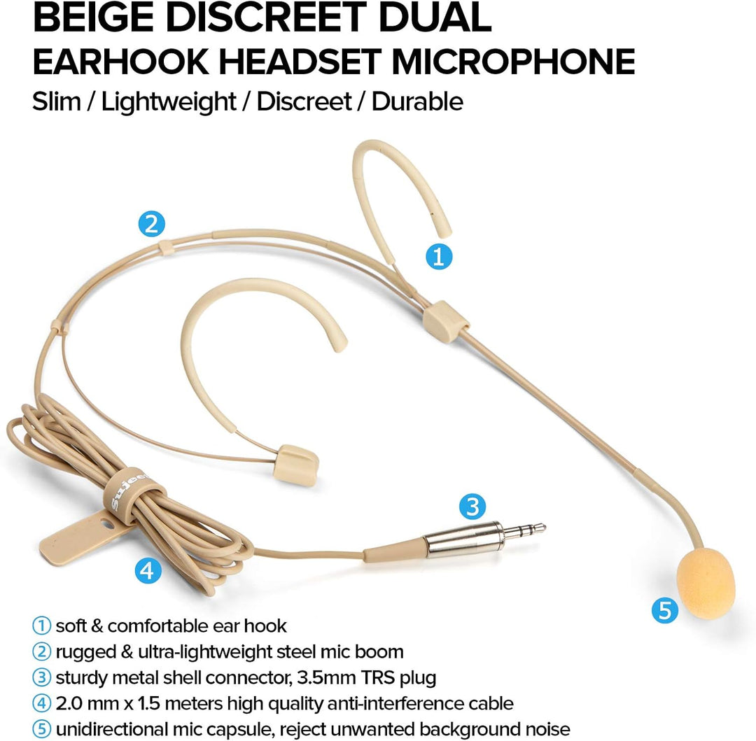 Headset Mikrofon Stirnband mic 3,5 mm TRS Unidirektional Kondensator Mic für PC Kamera Sprachverstär