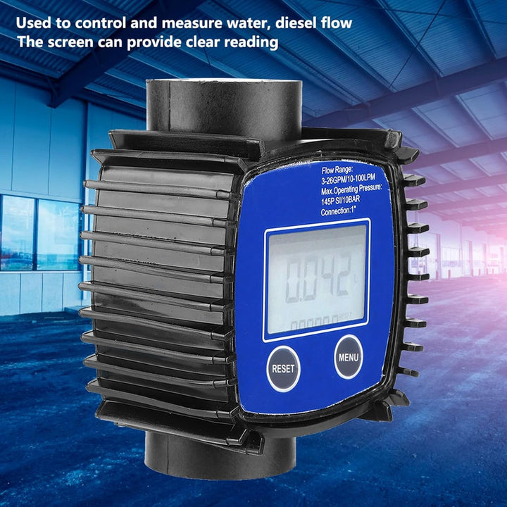 Durchflussmesser mit digitaler Anzeige, hochgenauer Aussengewinde-Durchflussmesser Diesel-Durchfluss