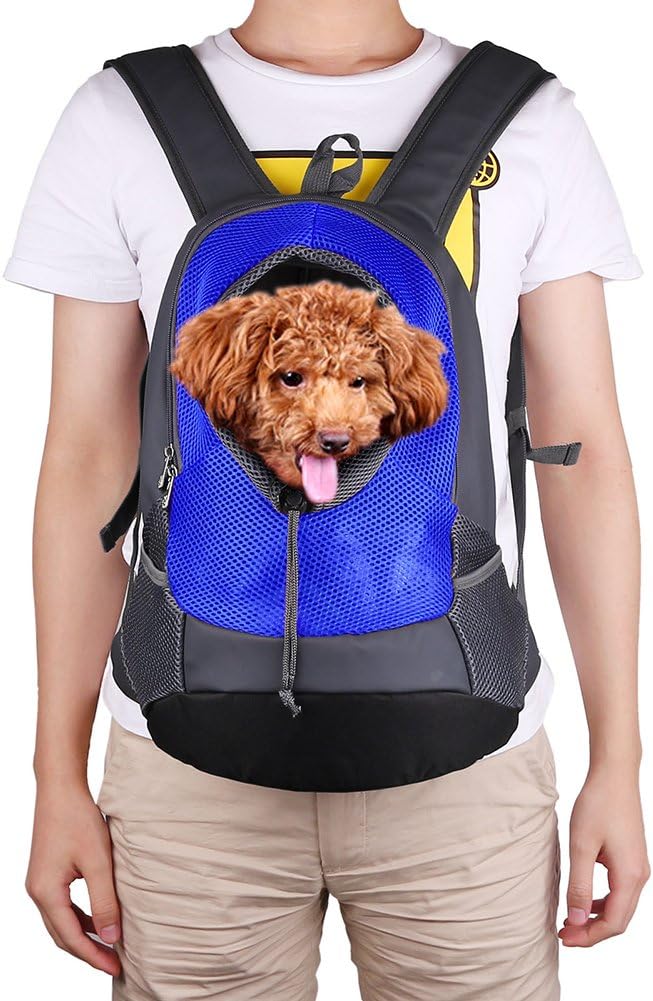 NHSUNRAY Hundetragerucksack Atmungsaktiv und Bequem Reisen Tragetasche für Haustiere Verstellbarer T