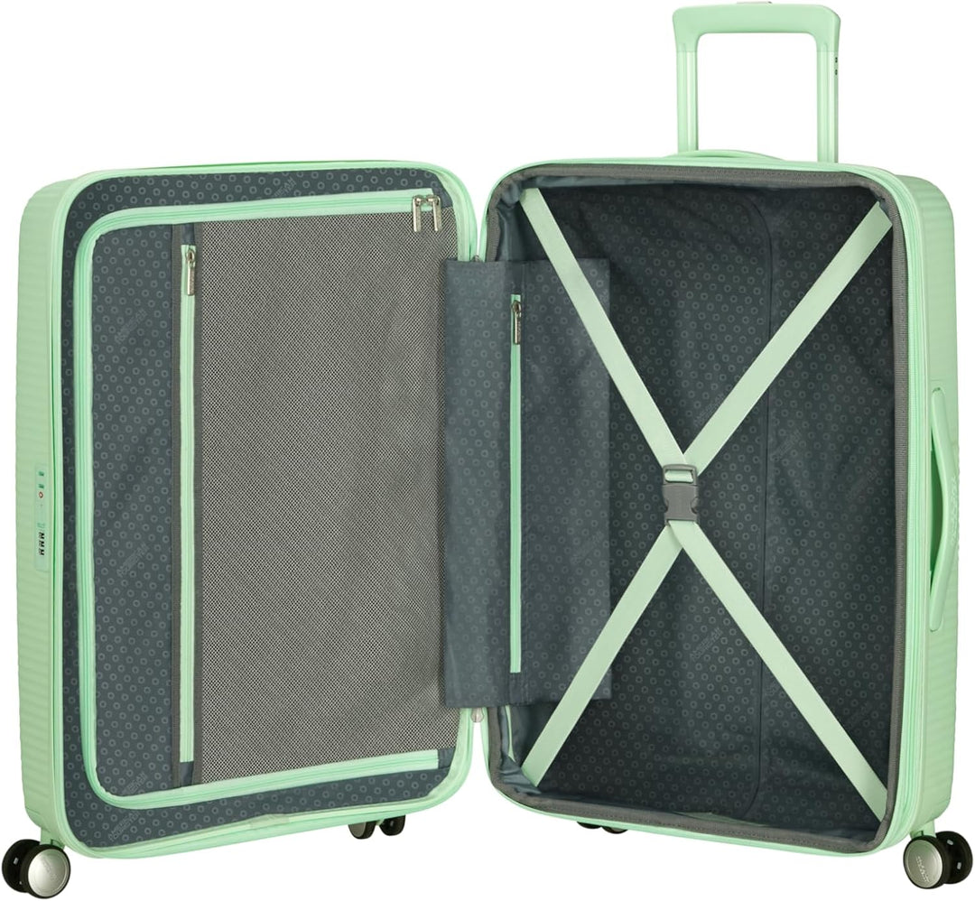 American Tourister Soundbox - Hartschalen-Koffer Mittelgross, 67 cm - Trolley mit 4 Rollen, TSA-Schl