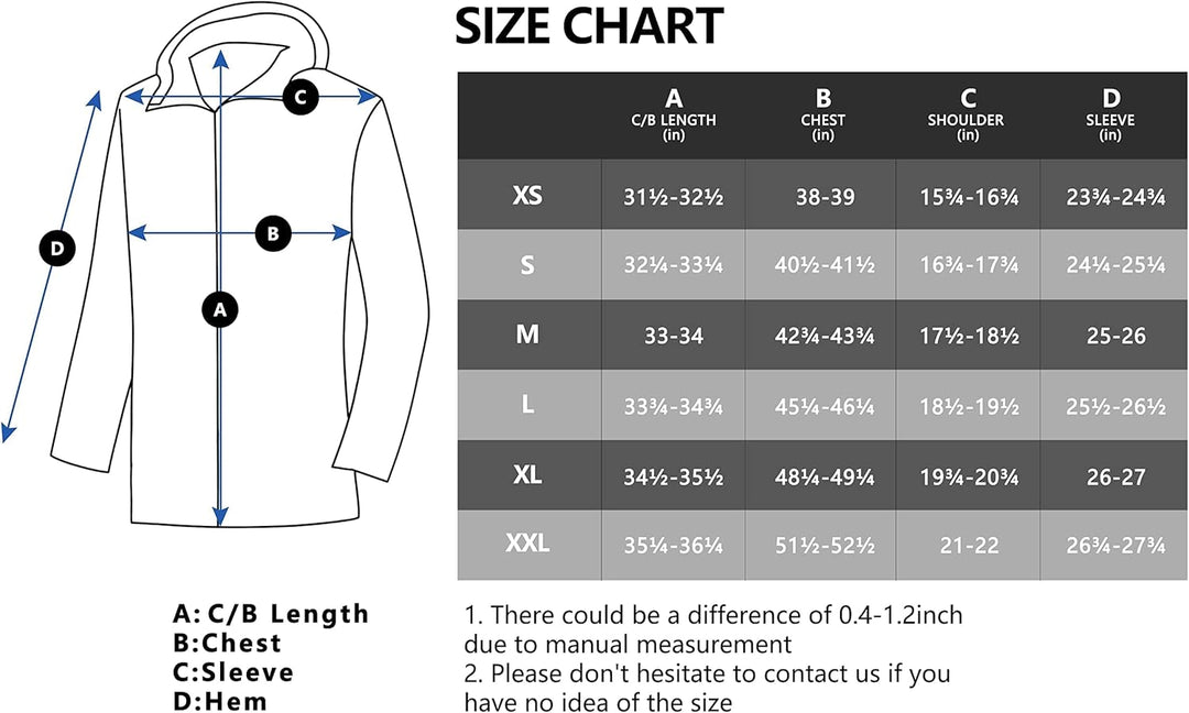Little Donkey Andy Damen wasserdichte Regenjacke Leichte atmungsaktivem Regenjacke für Outdoor-Windb