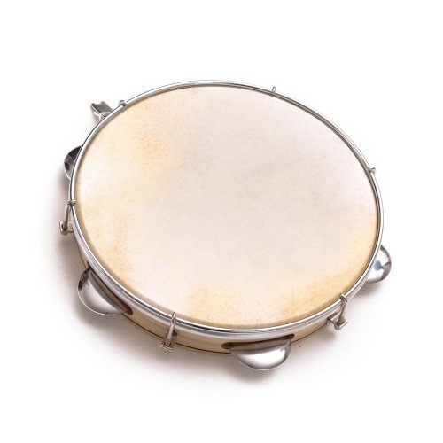 25cm Capoeira Leather Pandeiro Drum Tambourine Samba Brasil Wood Music Instrument 10"