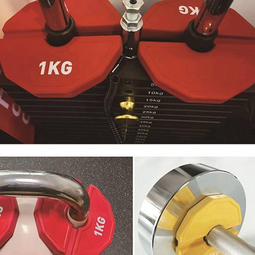 2 Mikro-Gummiplatten für Gewichte für Fitnesshanteln. Bruchgewichtsplatten aus Gummi 0,5 kg mit zusä